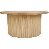 Kiefer Coffee Table in Rattan & Wood
